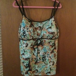 A shore fit tankini swim top